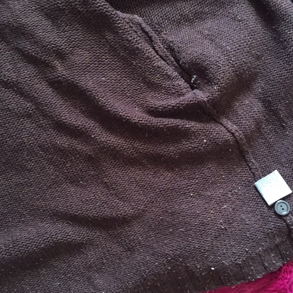 Vintage Hennes shawl collar brown acrylic cardigan - Picture 8 of 8